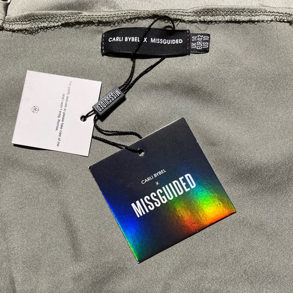 Carli Bybel x Missguided Slip Dress Size 10 - Picture 8 of 15